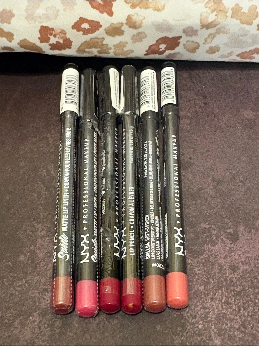 Sonia Kashuk Makeup Pouch & NYX Suede Matte Lip Liner x6